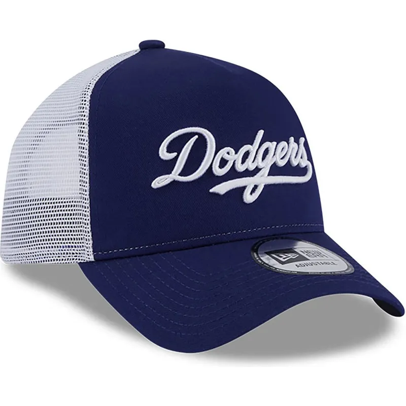 petten-gebogen-blauw-snapback-a-frame-team-script-van-los-angeles-dodgers-mlb-van-new-era