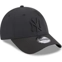 petten-gebogen-zwart-verstelbaar-9forty-multi-texture-van-new-york-yankees-mlb-van-new-era