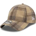 petten-gebogen-bruin-verstelbaar-9twenty-check-van-new-era