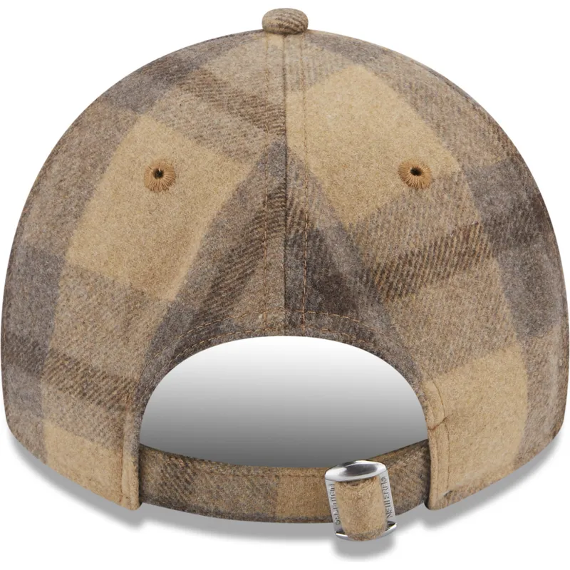 petten-gebogen-bruin-verstelbaar-9twenty-check-van-new-era
