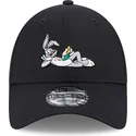 petten-gebogen-zwart-verstelbaar-9forty-van-bugs-bunny-looney-tunes-van-new-era