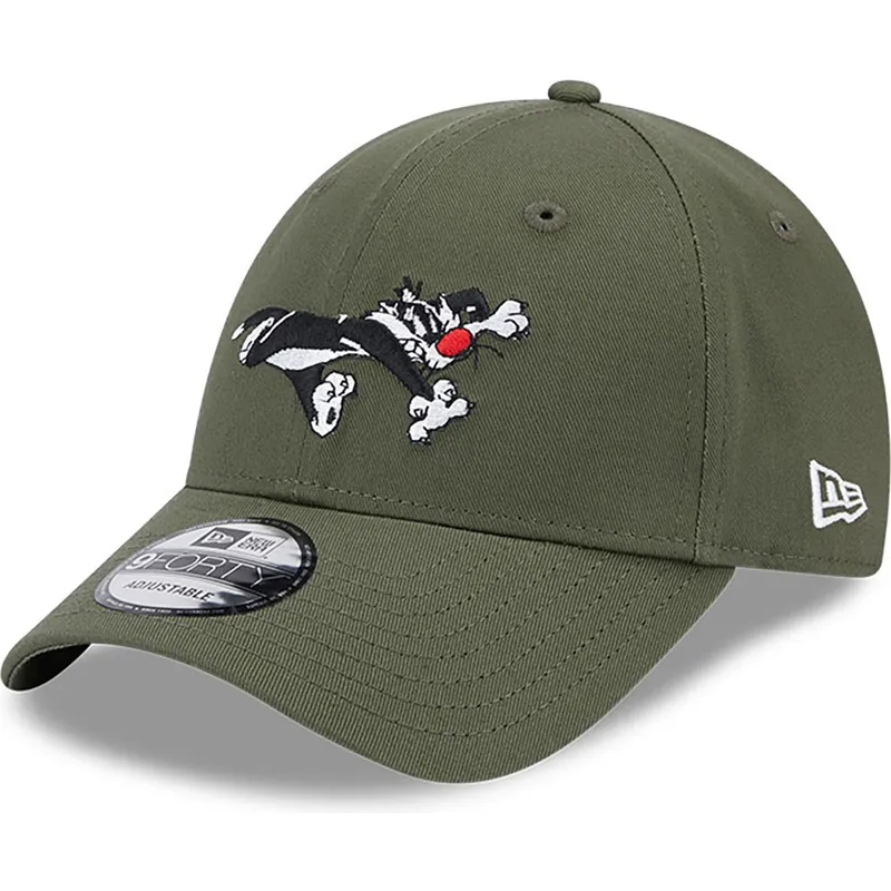 petten-gebogen-groen-verstelbaar-9forty-van-silvestre-looney-tunes-van-new-era