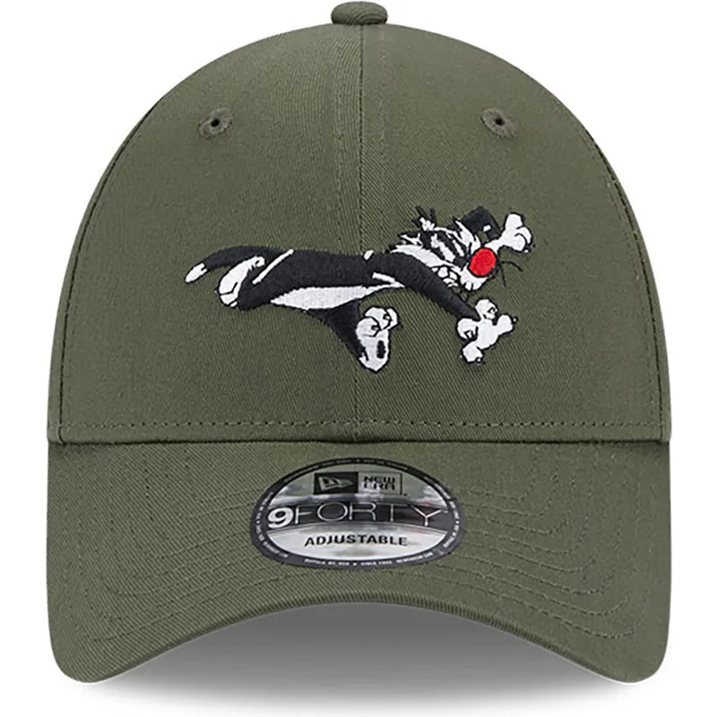 petten-gebogen-groen-verstelbaar-9forty-van-silvestre-looney-tunes-van-new-era