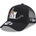 petten-gebogen-zwart-snapback-a-frame-van-coyote-y-correcaminos-looney-tunes-van-new-era