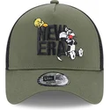 petten-gebogen-groen-snapback-a-frame-van-piolin-y-silvestre-looney-tunes-van-new-era