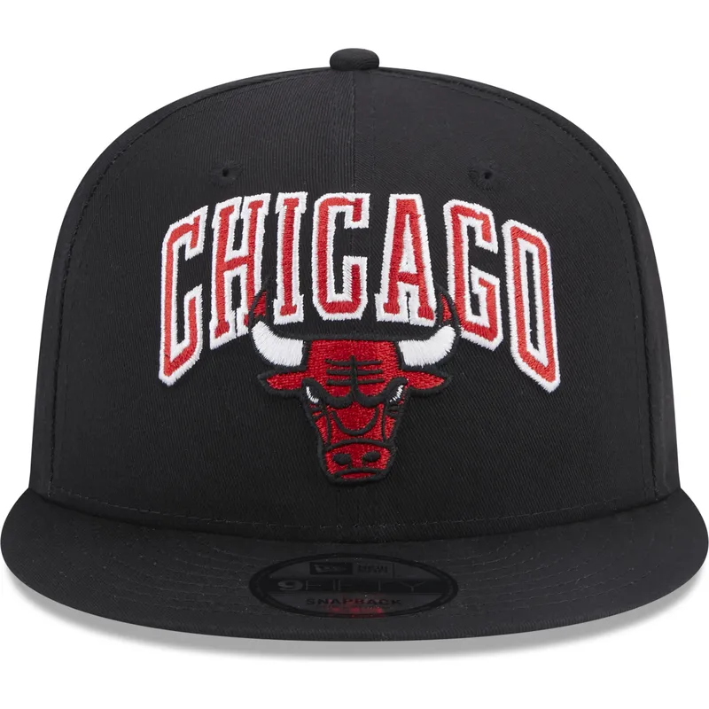 petten-plat-zwart-snapback-9fifty-patch-van-chicago-bulls-nba-van-new-era