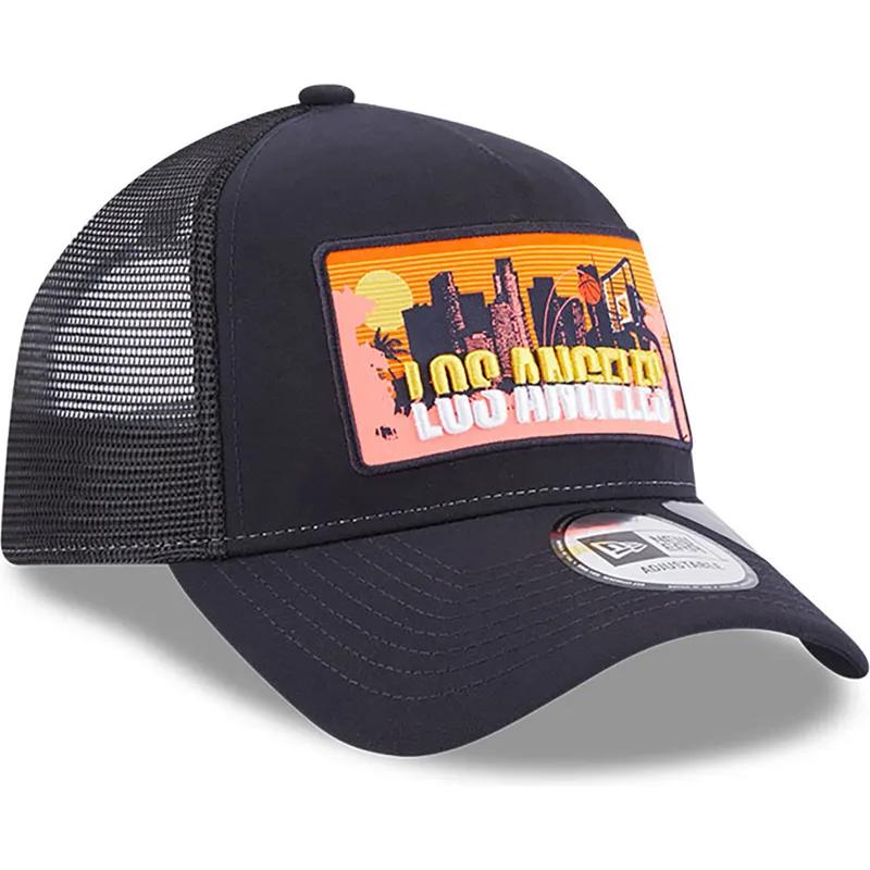 petten-gebogen-marineblauw-snapback-a-frame-repreve-license-plate-van-los-angeles-van-new-era