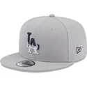 petten-plat-grijs-snapback-9fifty-team-drip-van-los-angeles-dodgers-mlb-van-new-era