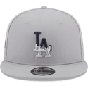 petten-plat-grijs-snapback-9fifty-team-drip-van-los-angeles-dodgers-mlb-van-new-era