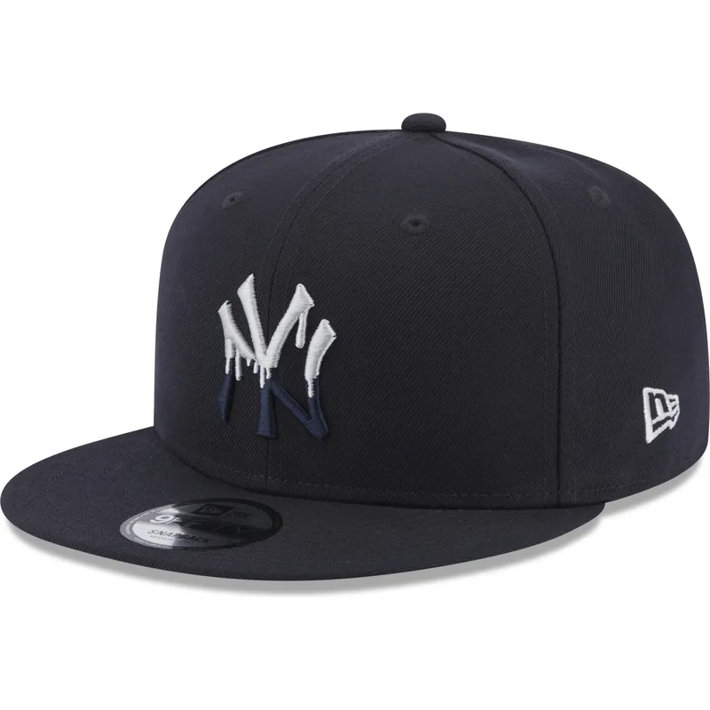 petten-plat-marineblauw-snapback-9fifty-team-drip-van-new-york-yankees-mlb-van-new-era