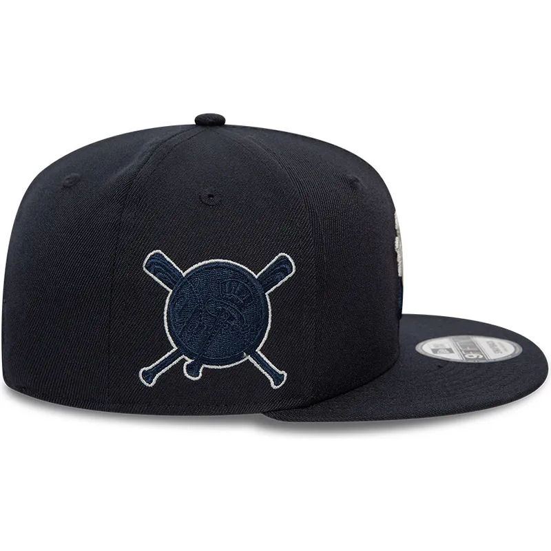 petten-plat-marineblauw-snapback-9fifty-team-drip-van-new-york-yankees-mlb-van-new-era