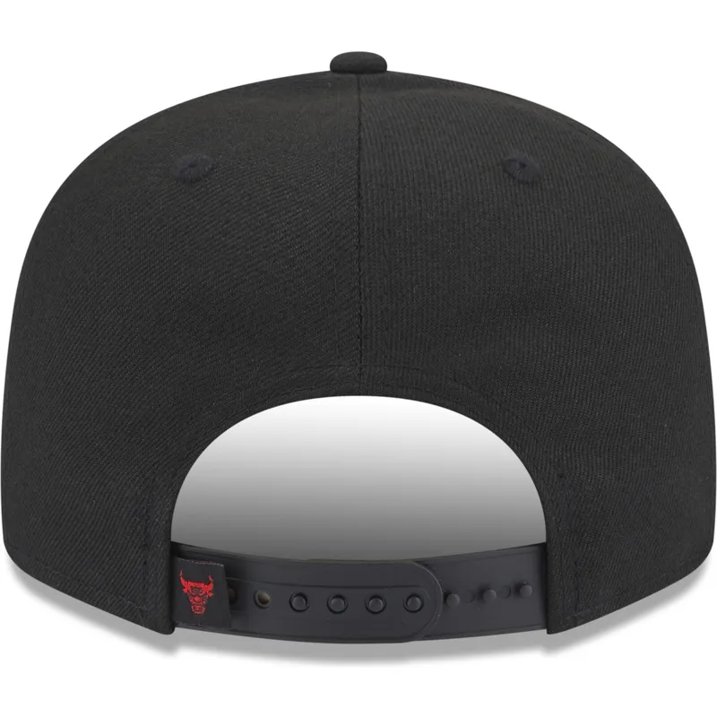 petten-plat-zwart-snapback-9fifty-team-drip-van-chicago-bulls-nba-van-new-era