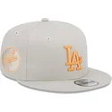 petten-plat-beige-snapback-9fifty-side-patch-van-los-angeles-dodgers-mlb-van-new-era