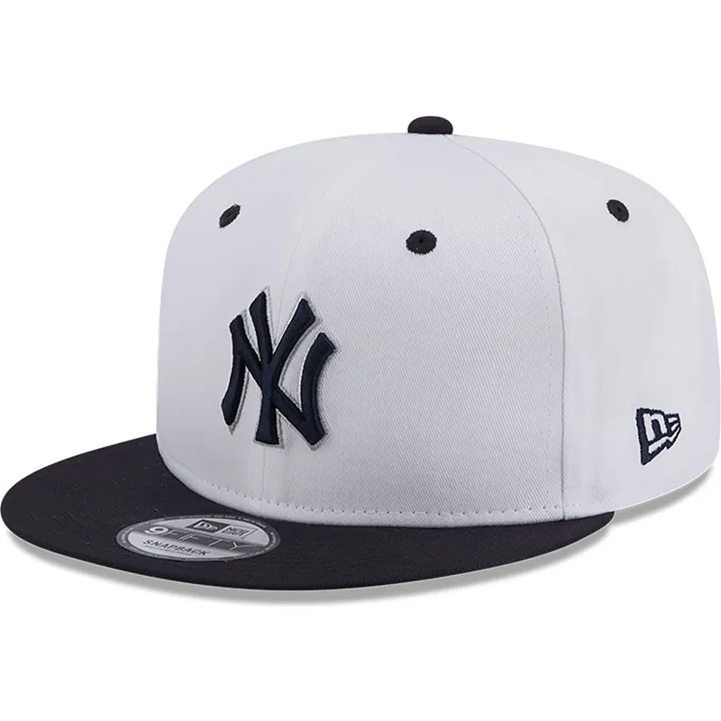 petten-plat-marineblauw-snapback-9fifty-white-crown-patch-van-new-york-yankees-mlb-van-new-era