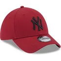petten-gebogen-rood-fitted-39thirty-comfort-van-new-york-yankees-mlb-van-new-era