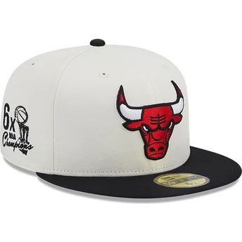 petten-plat-wit-fitted-59fifty-championships-van-chicago-bulls-nba-van-new-era