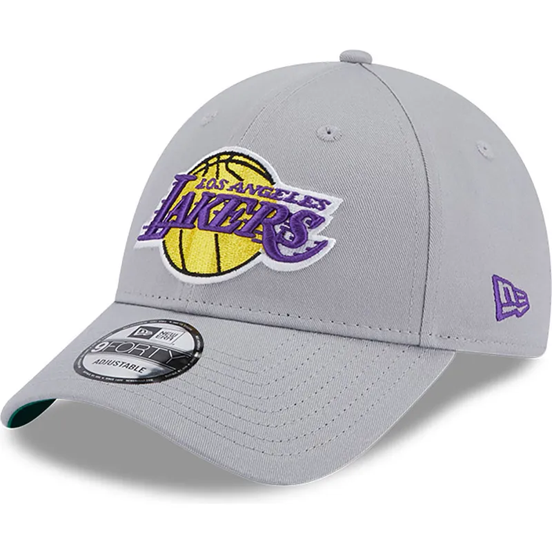 petten-gebogen-grijs-verstelbaar-9forty-team-side-patch-van-los-angeles-lakers-nba-van-new-era
