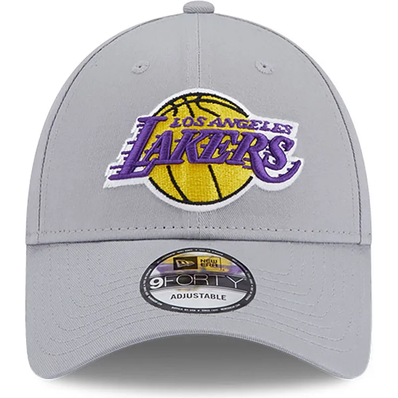 petten-gebogen-grijs-verstelbaar-9forty-team-side-patch-van-los-angeles-lakers-nba-van-new-era