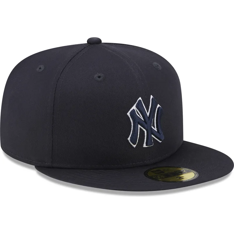 petten-plat-marineblauw-fitted-59fifty-team-outline-van-new-york-yankees-mlb-van-new-era petten-plat-marineblauw-fitted-59fifty-team-outline-van-new-york-yankees-mlb-van-new-era