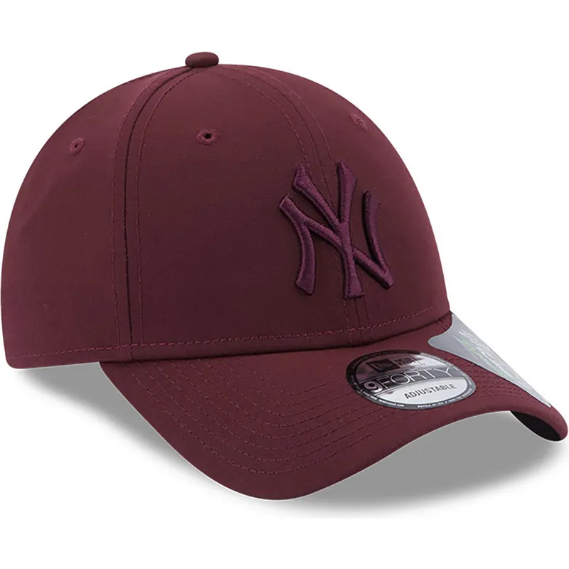 petten-gebogen-rood-verstelbaar-9forty-repreve-van-new-york-yankees-mlb-van-new-era