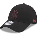 petten-gebogen-zwart-verstelbaar-9forty-team-outline-van-new-york-yankees-mlb-van-new-era