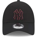 petten-gebogen-zwart-verstelbaar-9forty-team-outline-van-new-york-yankees-mlb-van-new-era