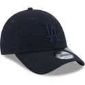 petten-gebogen-marineblauw-verstelbaar-9forty-repreve-van-los-angeles-dodgers-mlb-van-new-era