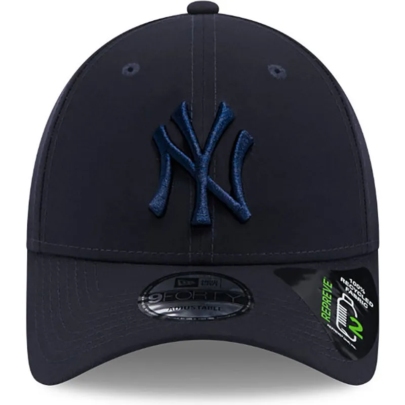 petten-gebogen-marineblauw-verstelbaar-9forty-repreve-van-new-york-yankees-mlb-van-new-era