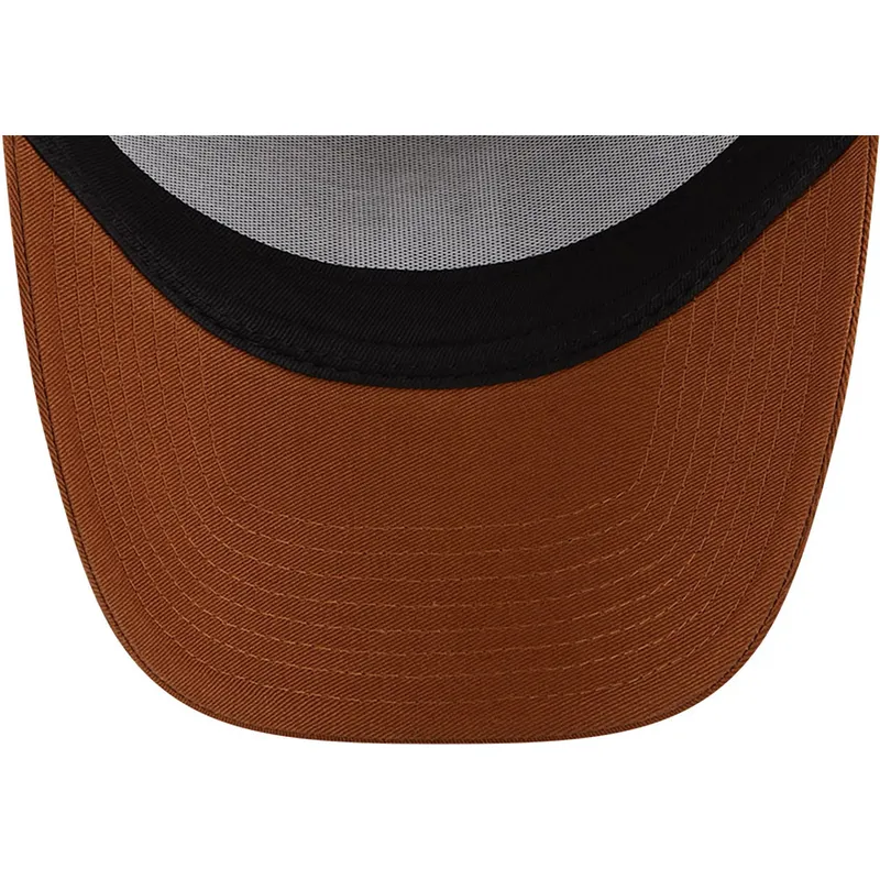 petten-gebogen-bruin-snapback-a-frame-league-essential-van-los-angeles-dodgers-mlb-van-new-era