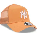 petten-gebogen-oranje-snapback-a-frame-league-essential-van-new-york-yankees-mlb-van-new-era