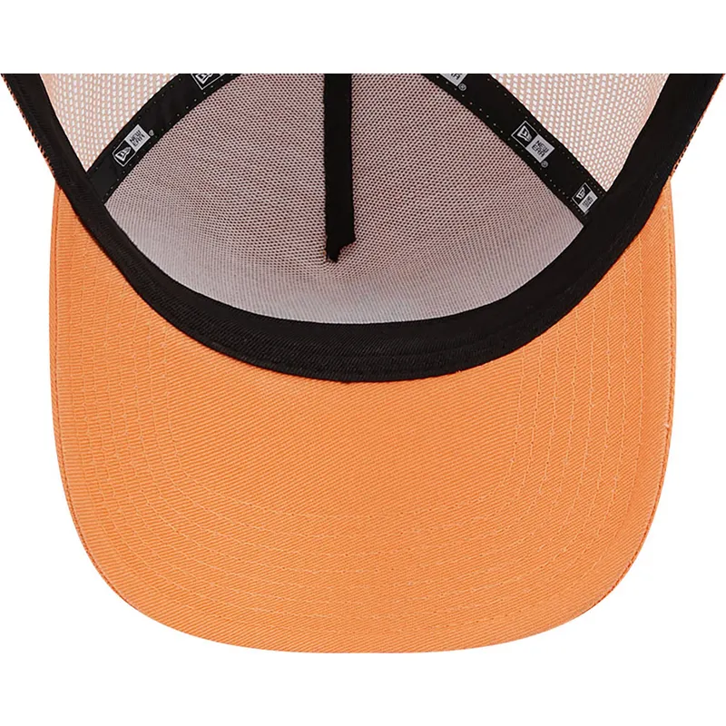 petten-gebogen-oranje-snapback-a-frame-league-essential-van-new-york-yankees-mlb-van-new-era