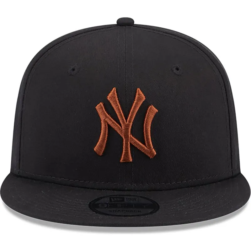 petten-plat-zwart-snapback-9fifty-league-essential-van-new-york-yankees-mlb-van-new-era
