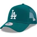 petten-gebogen-groen-snapback-a-frame-league-essential-van-los-angeles-dodgers-mlb-van-new-era