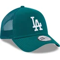 petten-gebogen-groen-snapback-a-frame-league-essential-van-los-angeles-dodgers-mlb-van-new-era