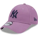 petten-gebogen-paars-verstelbaar-9forty-league-essential-van-new-york-yankees-mlb-van-new-era