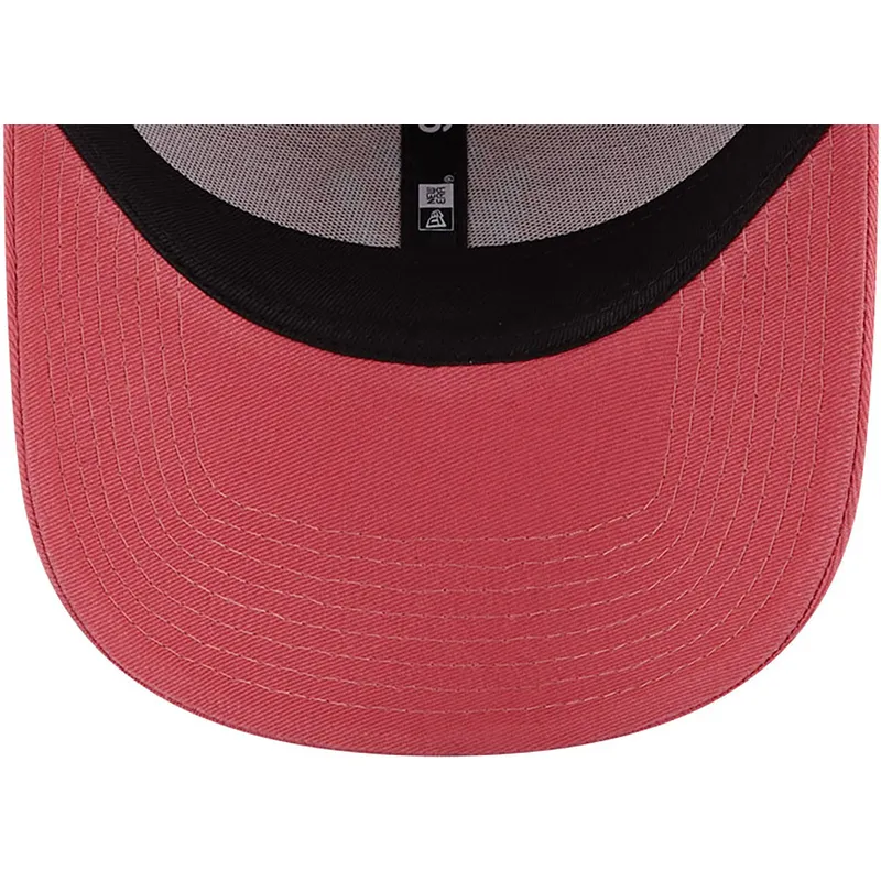 petten-gebogen-roze-verstelbaar-9forty-league-essential-van-new-york-yankees-mlb-van-new-era