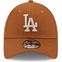 petten-gebogen-bruin-verstelbaar-9forty-league-essential-van-los-angeles-dodgers-mlb-van-new-era