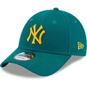 petten-gebogen-groen-verstelbaar-9forty-league-essential-van-new-york-yankees-mlb-van-new-era