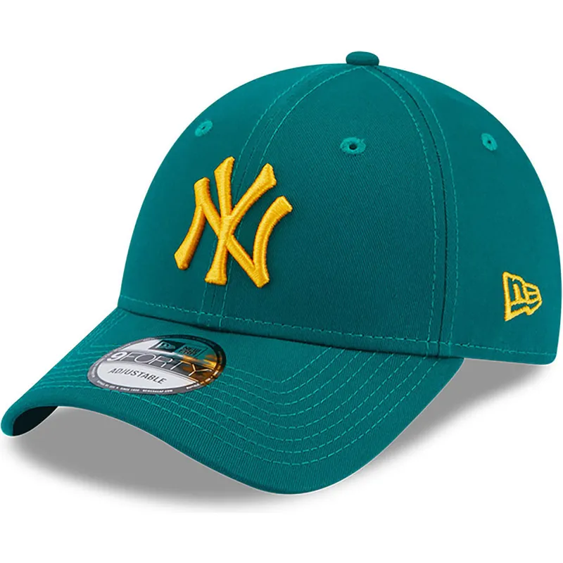 petten-gebogen-groen-verstelbaar-9forty-league-essential-van-new-york-yankees-mlb-van-new-era