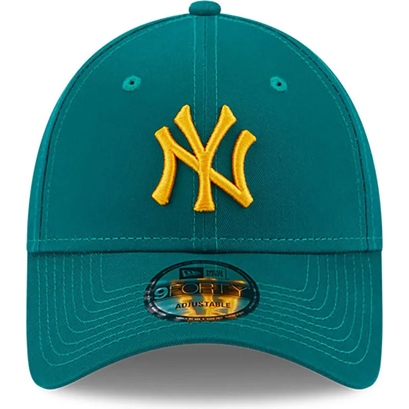 petten-gebogen-groen-verstelbaar-9forty-league-essential-van-new-york-yankees-mlb-van-new-era