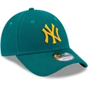 petten-gebogen-groen-verstelbaar-9forty-league-essential-van-new-york-yankees-mlb-van-new-era