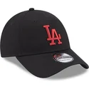 petten-gebogen-zwart-verstelbaar-9forty-league-essential-van-los-angeles-dodgers-mlb-van-new-era