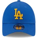 petten-gebogen-blauw-verstelbaar-9forty-league-essential-van-los-angeles-dodgers-mlb-van-new-era