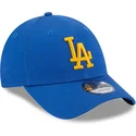 petten-gebogen-blauw-verstelbaar-9forty-league-essential-van-los-angeles-dodgers-mlb-van-new-era