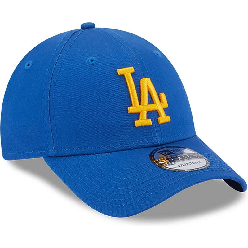 petten-gebogen-blauw-verstelbaar-9forty-league-essential-van-los-angeles-dodgers-mlb-van-new-era