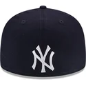 petten-plat-marineblauw-fitted-59fifty-reverse-van-new-york-yankees-mlb-van-new-era