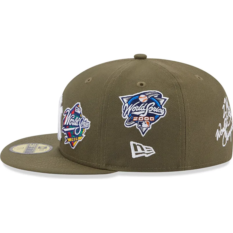 petten-plat-groen-fitted-59fifty-world-series-van-new-york-yankees-mlb-van-new-era petten-plat-groen-fitted-59fifty-world-series-van-new-york-yankees-mlb-van-new-era