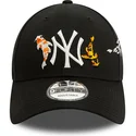 petten-gebogen-zwart-verstelbaar-9forty-koi-fish-van-new-york-yankees-mlb-van-new-era