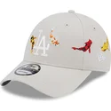 petten-gebogen-beige-verstelbaar-9forty-koi-fish-van-los-angeles-dodgers-mlb-van-new-era