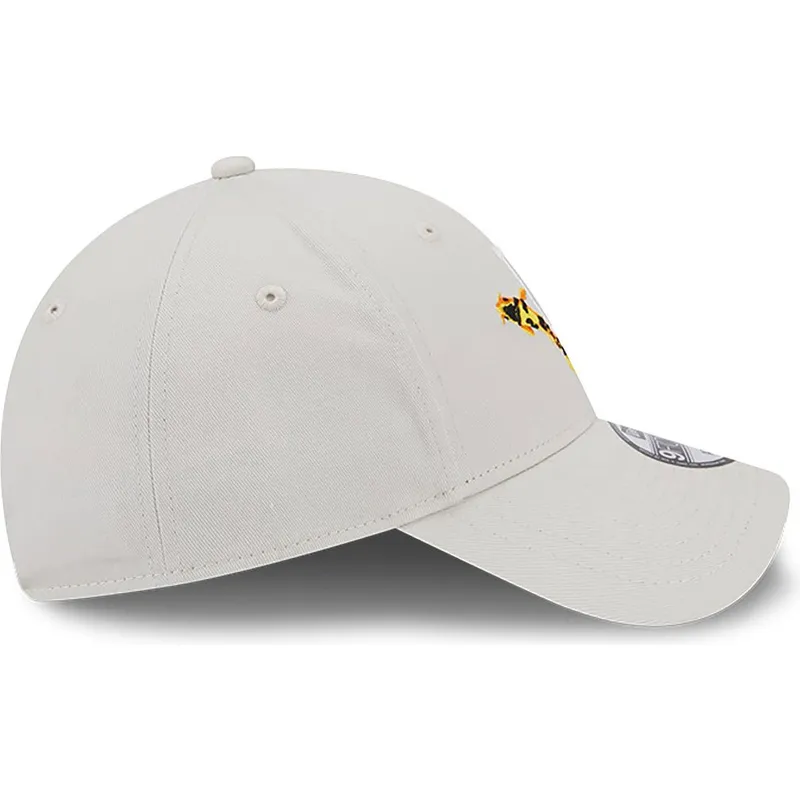 petten-gebogen-beige-verstelbaar-9forty-koi-fish-van-los-angeles-dodgers-mlb-van-new-era